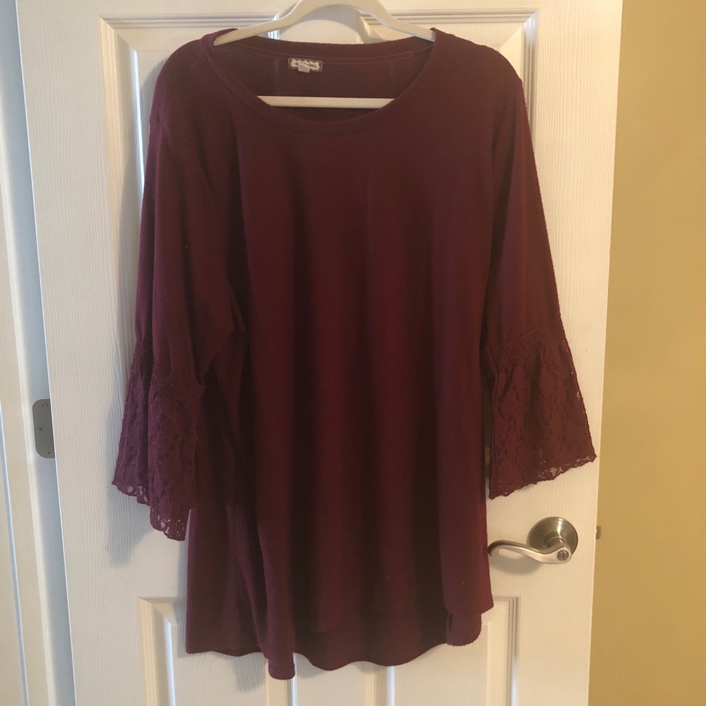 Burgundy sweater